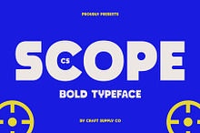CS Scope – Bold Font