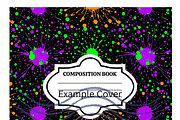 8 Neon Themed Composition Book Cover, a Pattern Graphic by SmallTownDigital (Thumbnail 3 of 4)