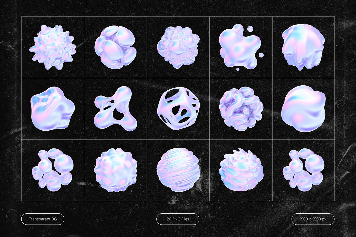 3D Liquid Neon Shapes, an Object Graphic by Design Studio (Photo 3 of 3)