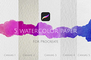 Procreate Watercolor paper texture, a Texture Illustration by Marge Art (Thumbnail 1 of 8)