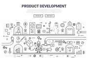 Doodle Background Website Template, an Illustration by Flat Icons (Thumbnail 2 of 2)