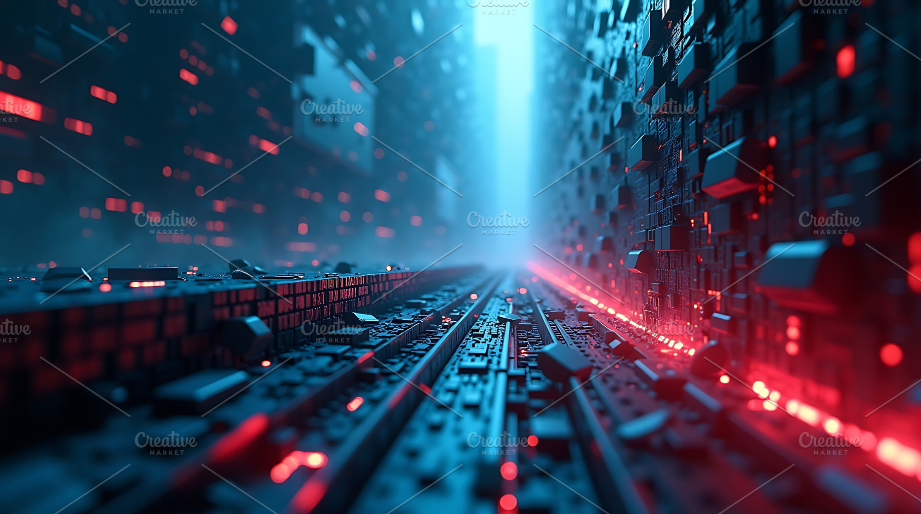 Futuristic technology circuit board, an Abstract Photo by Artonix