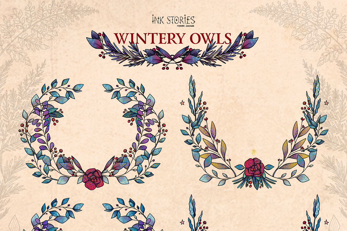 Wintery Owls, an Animal Illustration by Ink Stories (Photo 23 of 26)