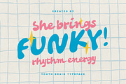 Youth Brain - Groovy Bold Font, a Script Font by Sarid Ezra (Thumbnail 4 of 9)