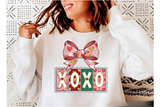 XOXO Valentine PNG, Pink Bow Xoxo, an Illustration by Designking (Thumbnail 2 of 6)