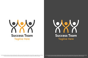 Success Team People Logo Design Icon, a Branding & Logo Template by Morvana Crew