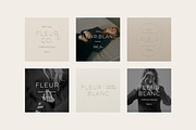 Fleur Minimal Logo Kit Ai Eps Psd, a Branding & Logo Template by Feel This (Thumbnail 9 of 13)