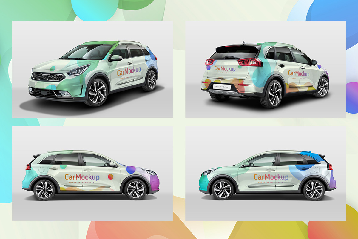 Car Mockup | Customizable PSD, an Advertising Mockup by MDG (Photo 9 of 13)