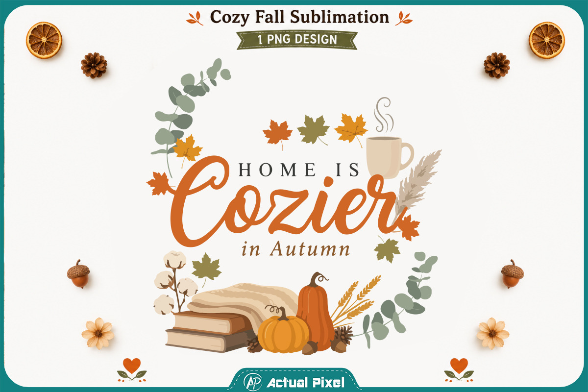 Cozy Fall Sublimation Quotes Bundle, a Seasonal Illustration by Actual Pixel (Photo 15 of 20)