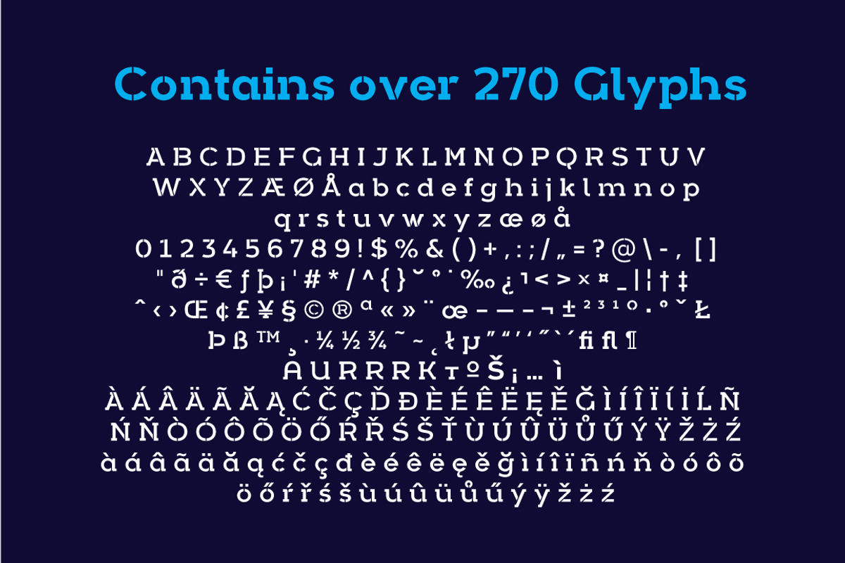 Arkibal Serif Stencil preview 8