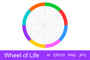 Wheel of Life Template, a Print Template by vikkishop (Thumbnail 3 of 3)