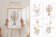 Balloon Animals Watercolor Nursery, an Illustration by Alisles (Thumbnail 8 of 12)