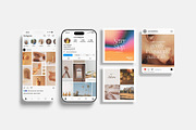Instagram Social Media Mockup, a Device Mockup by Sweetdady (Thumbnail 2 of 4)