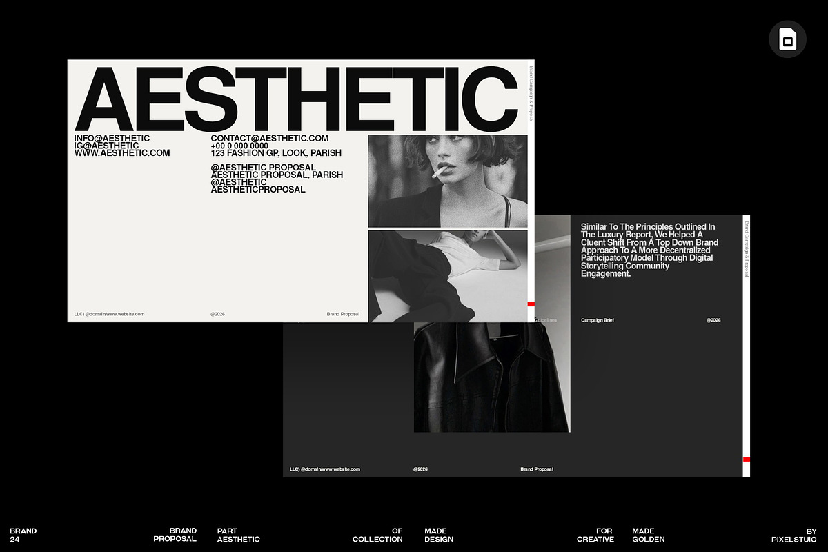 Aesthetic Brand Guideline Template, a Presentation Template by GoldenPixelStudio (Photo 1 of 12)