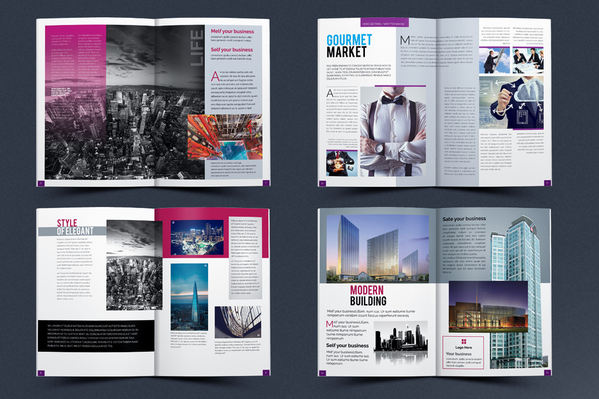 Magazine Bundle_13 Template, a Magazine Template by artico