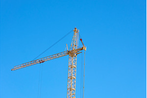 Construction crane stands tall, an Industrial Photo by darksoul72