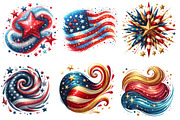 4th of July Brushstroke Sublimation, an Illustration by Designworld (Thumbnail 6 of 7)