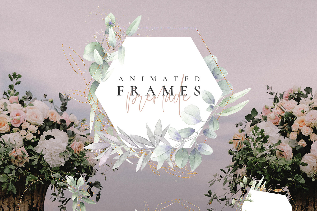 ANIMATED Watercolor Foliage & Gold, a Decorative Illustration by January Bloom (Photo 5 of 12)