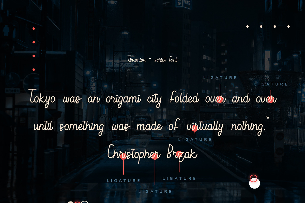Tiramisu Retro Script Font, a Script Font by infernostudio3 (Photo 11 of 11)