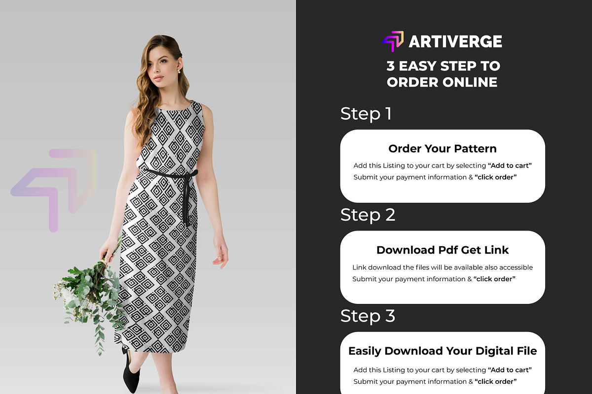 Black Abstract Design Pattern, a Pattern Graphic by Artiverge (Photo 6 of 6)