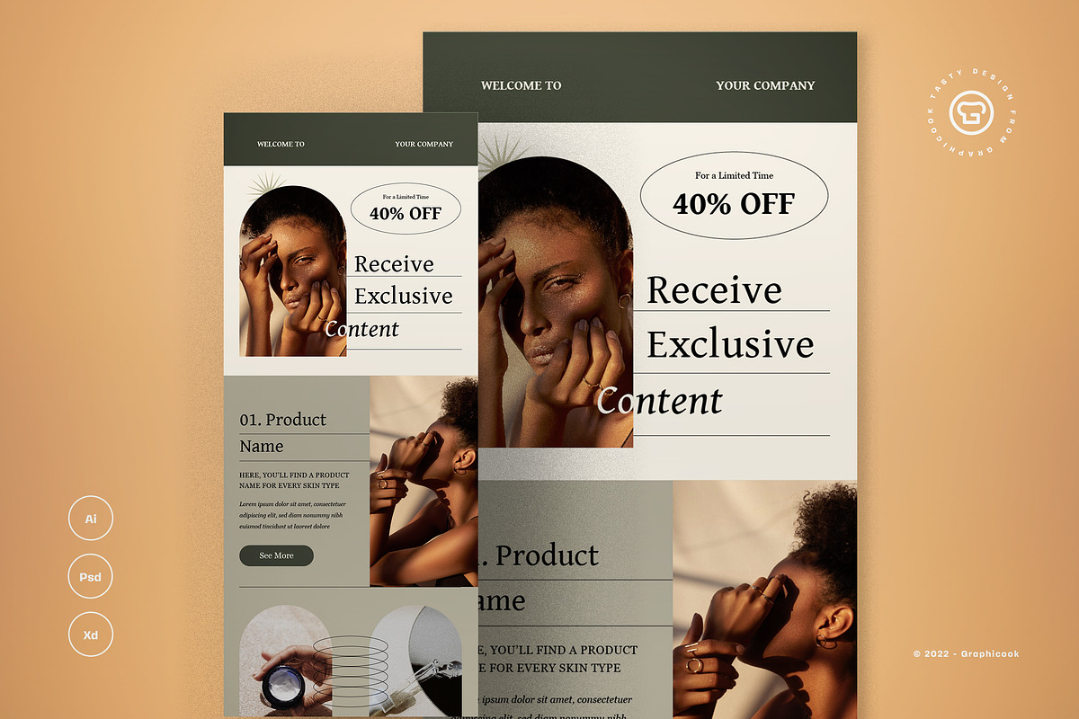 Simple Email Newsletter, an Email Template by graphicook (Photo 1 of 3)