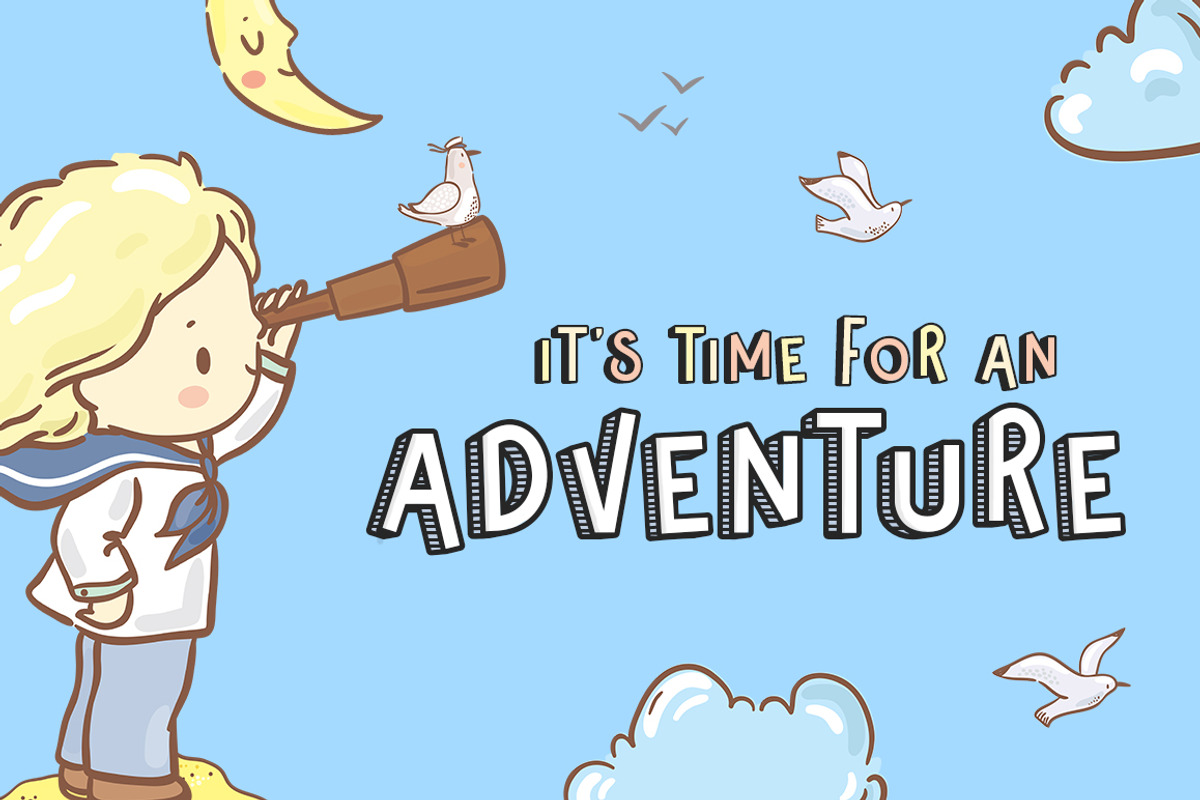 Whale of a Time Font Duo preview 3