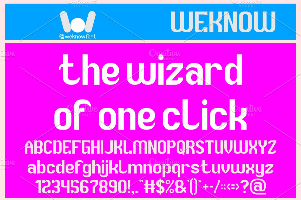 Typewriter font, a Sans Serif Font by weknow (Photo 2 of 8)