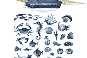 SAPPHIRE Watercolor Collection., an Object Graphic by Anastezia Luneva (Thumbnail 2 of 12)
