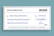 Giant Cheque / Check Template, a Stationery Template by BrandPacks (Thumbnail 2 of 6)