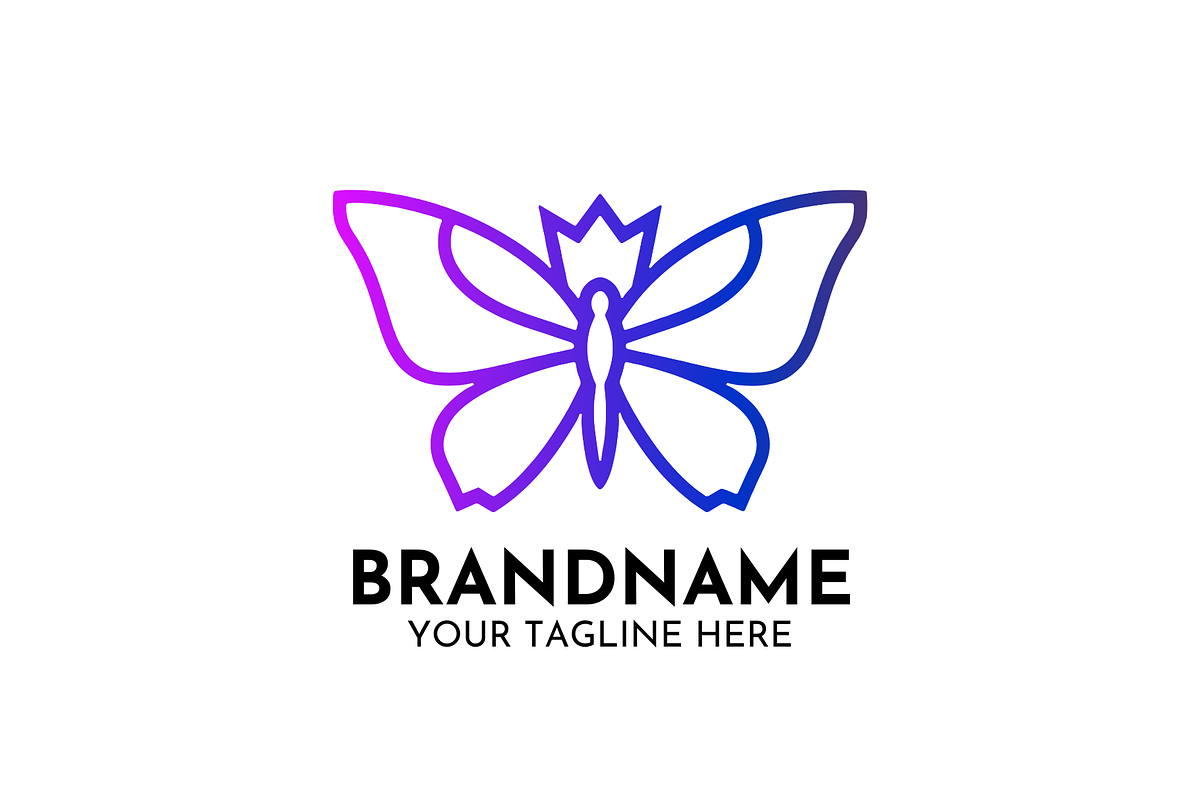 Queen Butterfly Logo Design Vector, a Branding & Logo Template by Megafox Studio (Photo 1 of 2)
