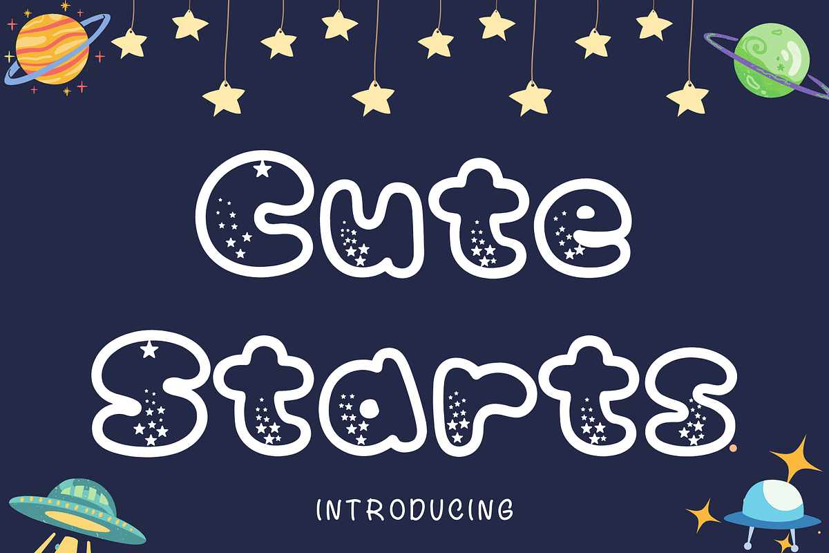 Cute Starts, a Symbol Font by It me digital art (Photo 1 of 8)