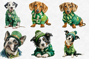 St Patrick's Day Dogs Clipart, an Illustration by Designworld (Thumbnail 3 of 6)