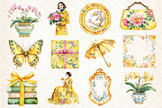 Yellow Chinoiserie Mothers Day, an Illustration by Dream Creation (Thumbnail 4 of 4)