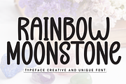 Rainbow Moonstone | Script Font, a Script Font by Scratchones (Thumbnail 1 of 8)