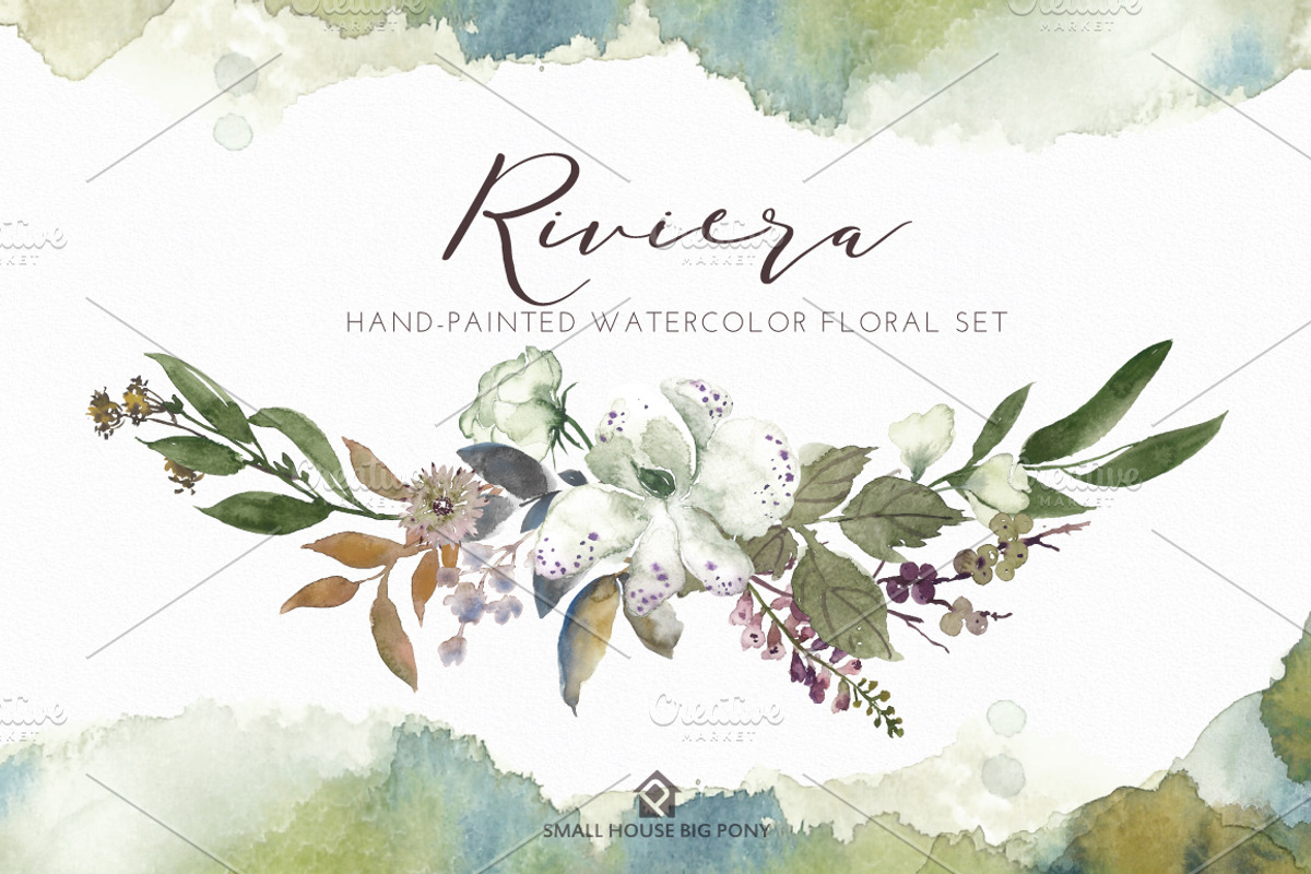 Riviera - Hand-painted Watercolor, an Illustration by SmallHouseBigPony (Photo 3 of 11)