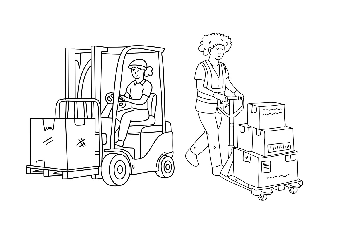 labour day hand drawn vector 30 set, a Person Illustration by foxndeer (Photo 3 of 4)