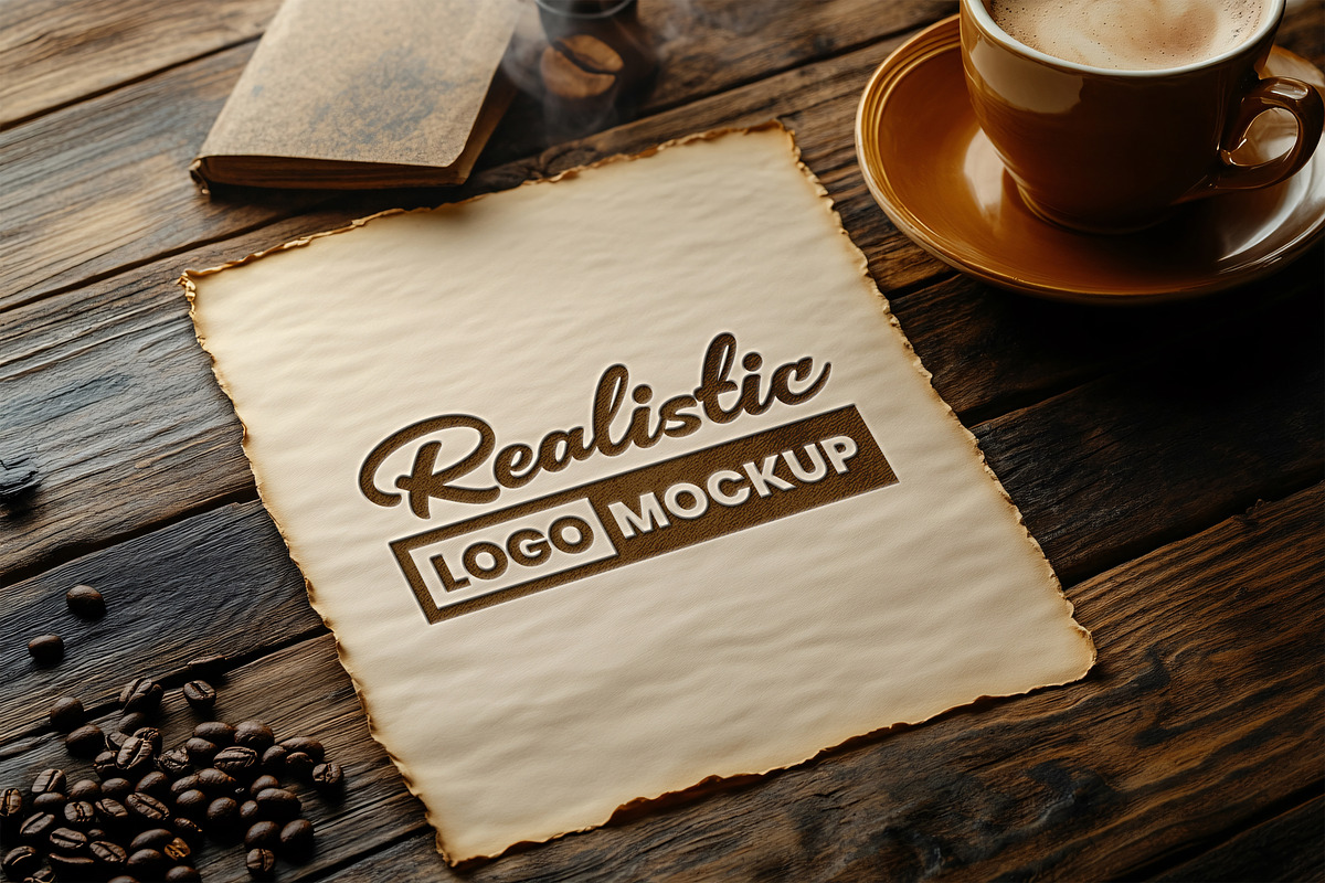 15 Paper Embossed Logo Mockups, a Mockup by GenesisCreativeCo (Photo 7 of 16)