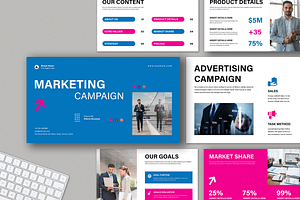 Marketing Campaign Presentation, a Presentation Template by Mighty-Slide