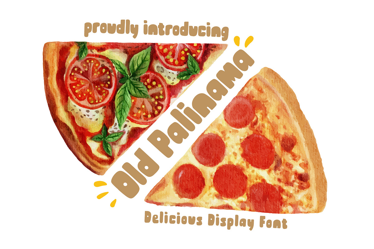 Old Palinama Delicious Display Font, a Handwritten Font by Tera Asset Garage (Photo 1 of 6)