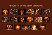 Athlete Inferno AI Digital Backdrops, a Background Graphic by 3Motional (Thumbnail 9 of 15)