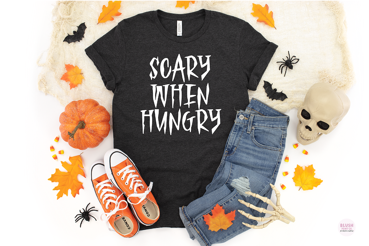 HAUNTED FOREST Creepy Halloween Font, a Font by Blush Font Co. (Photo 2 of 6)