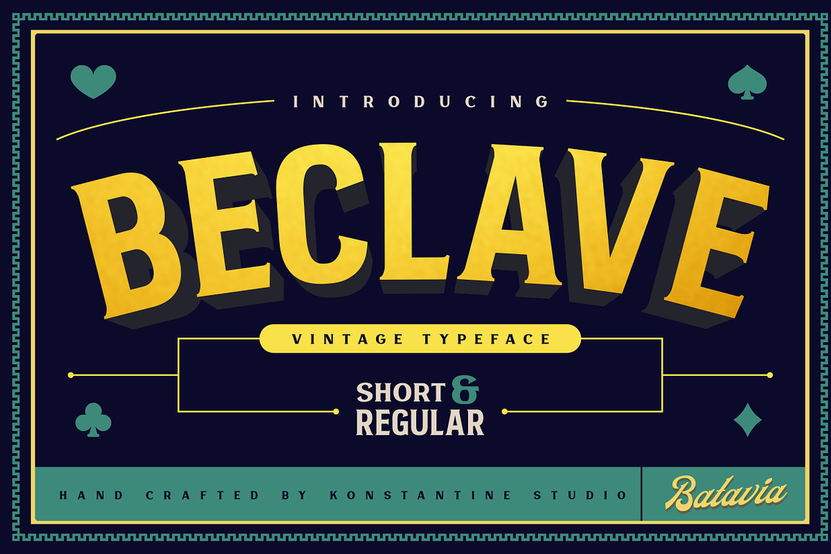 Beclave - Vintage Typeface