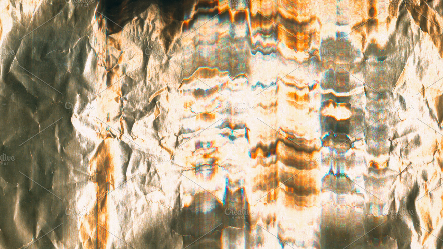 Wrinkled foil texture glitch effect surface metal, a Background Photo by Photo Drive Studio