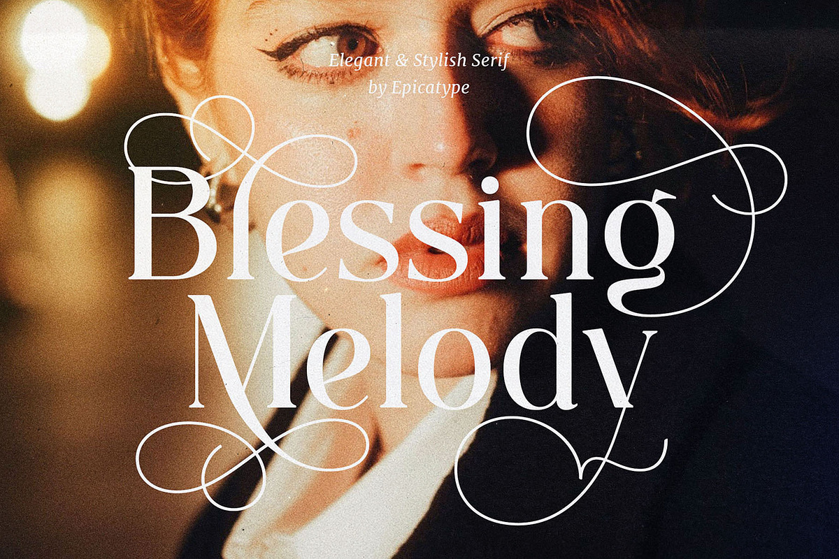 Blessing Melody - Stylish Serif, a Serif Font by epicatype (Photo 1 of 10)