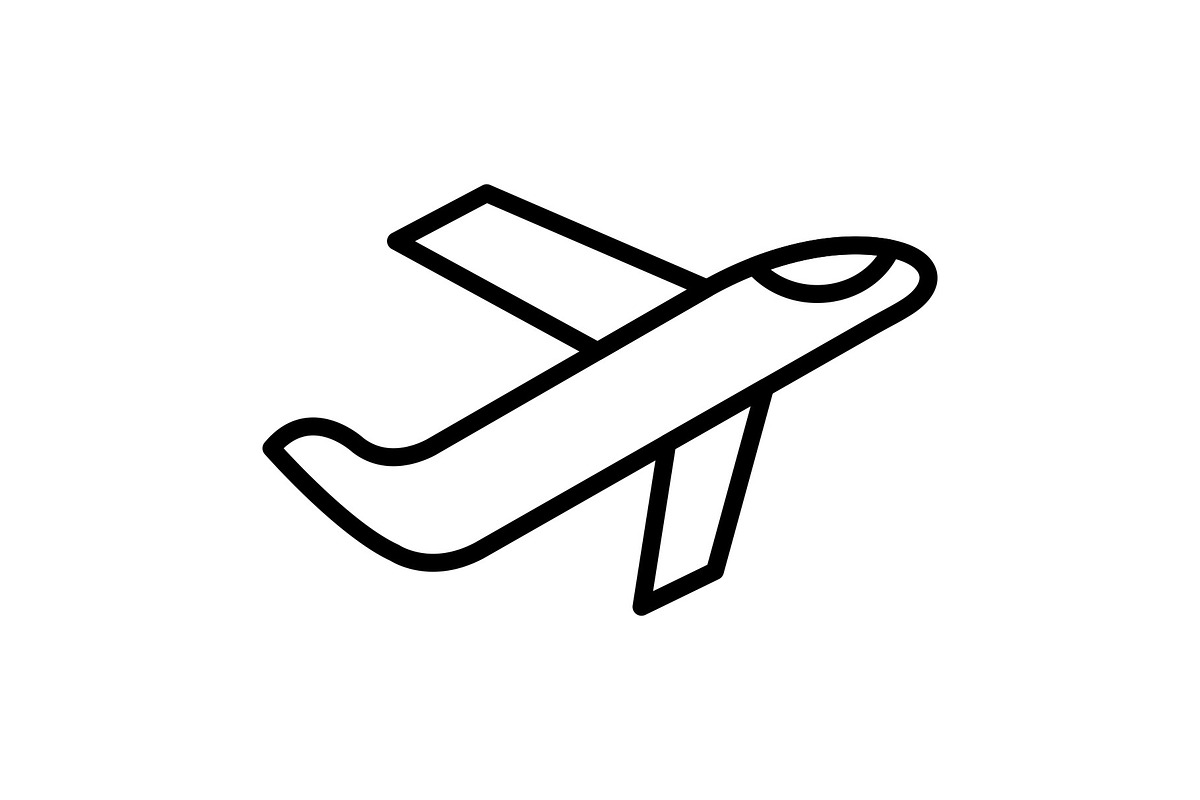 Aeroplane Line Icon, an Icon by Pexelpy