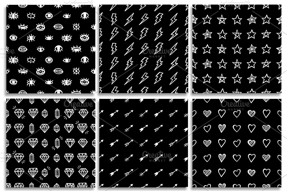 48 Hand Drawn Seamless Patterns Set, a Pattern Graphic by Stockaholic (Photo 9 of 9)