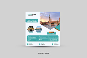 Hajj and Umrah Social media poster, a Social Media Template by graphics city