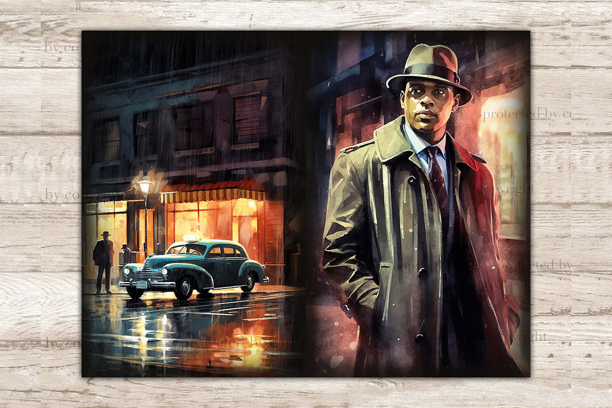 Noire Detective Junk Journal Kit, a Person Illustration by GlamArtZhanna (Photo 3 of 9)