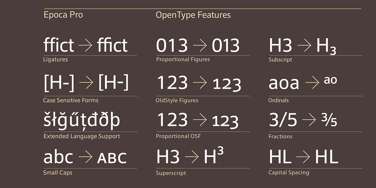 Epoca Pro, a Sans Serif Font by Hoftype (Photo 5 of 9)