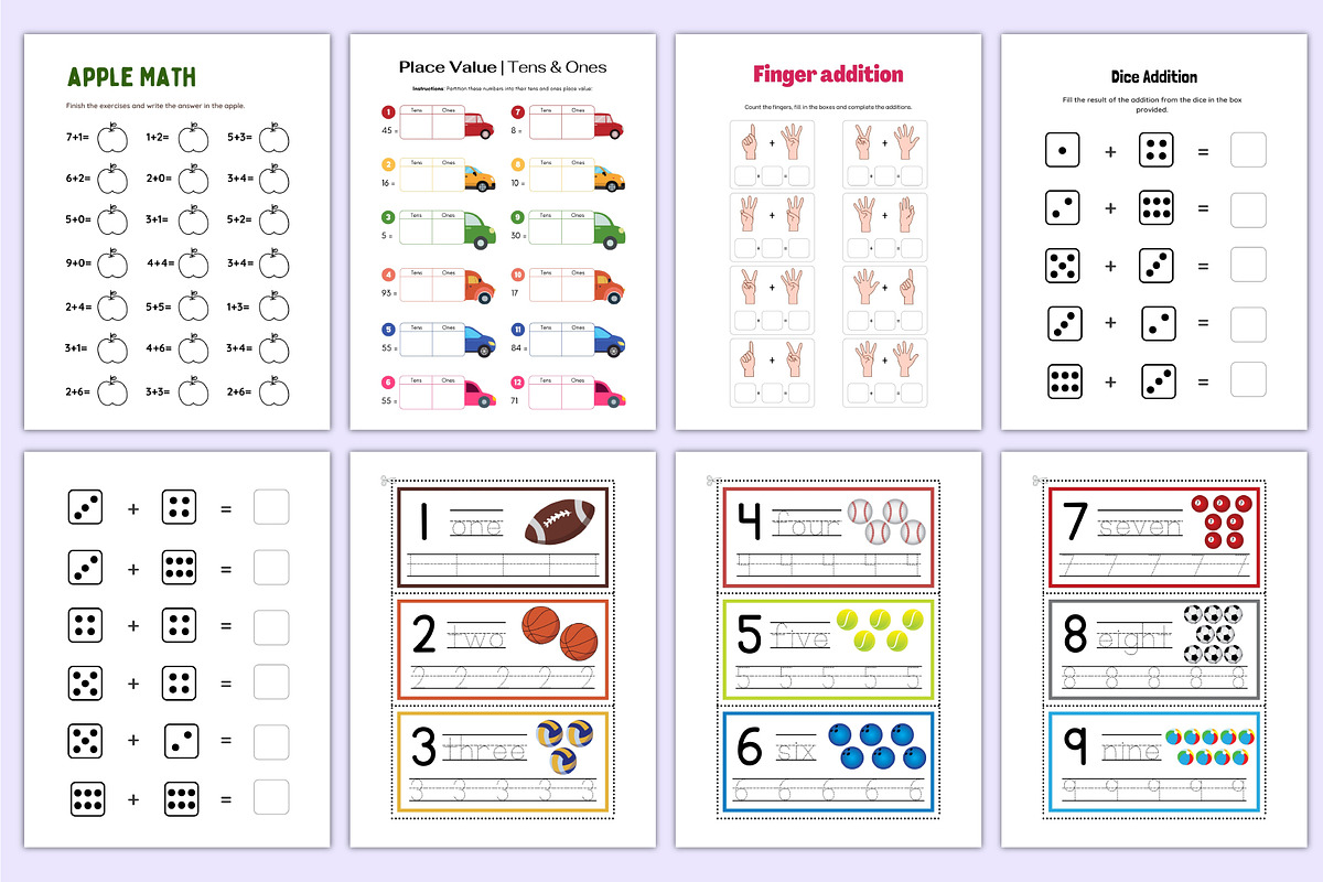 Math Activity Book for Kids Canva